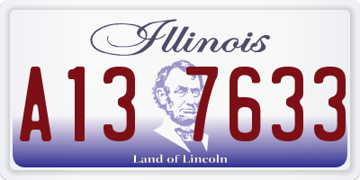 IL license plate A137633
