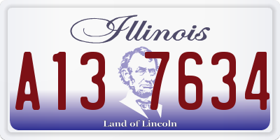 IL license plate A137634
