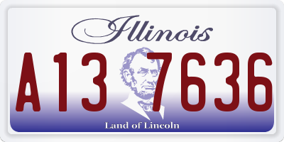 IL license plate A137636