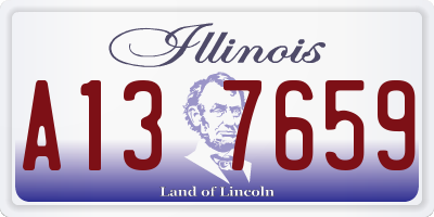 IL license plate A137659