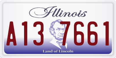 IL license plate A137661