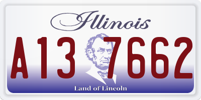 IL license plate A137662
