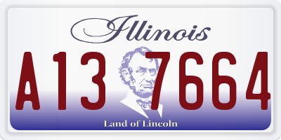 IL license plate A137664