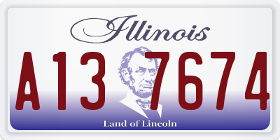 IL license plate A137674