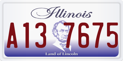 IL license plate A137675
