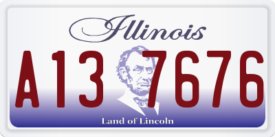 IL license plate A137676