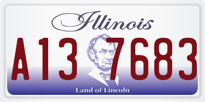 IL license plate A137683