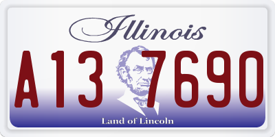 IL license plate A137690