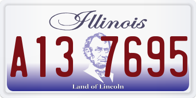 IL license plate A137695