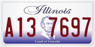 IL license plate A137697