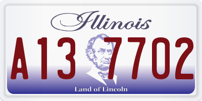 IL license plate A137702