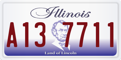 IL license plate A137711