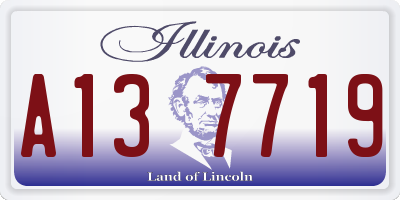 IL license plate A137719