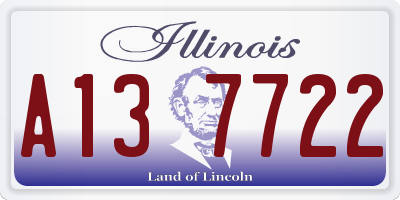 IL license plate A137722