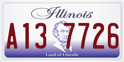 IL license plate A137726