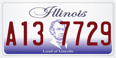 IL license plate A137729