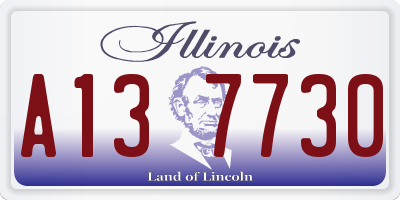 IL license plate A137730