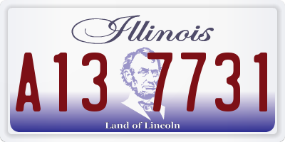 IL license plate A137731