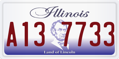 IL license plate A137733