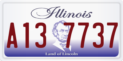 IL license plate A137737