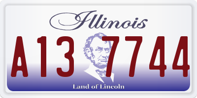 IL license plate A137744