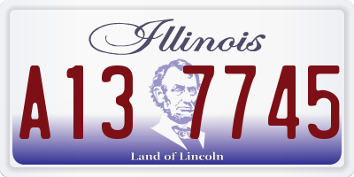 IL license plate A137745