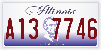 IL license plate A137746