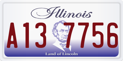 IL license plate A137756