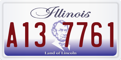 IL license plate A137761
