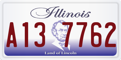 IL license plate A137762
