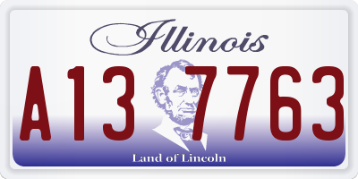 IL license plate A137763