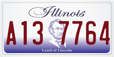 IL license plate A137764