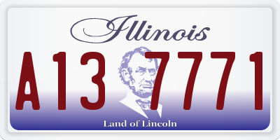 IL license plate A137771