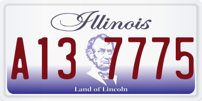 IL license plate A137775