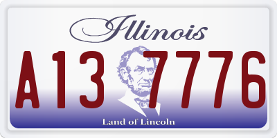 IL license plate A137776