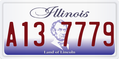 IL license plate A137779