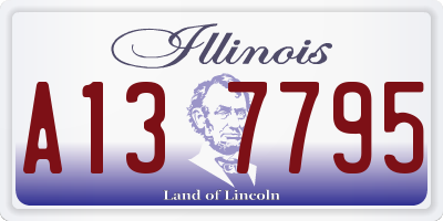 IL license plate A137795