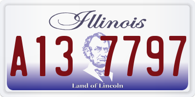 IL license plate A137797