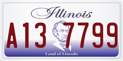 IL license plate A137799