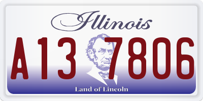 IL license plate A137806