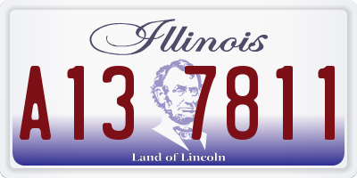 IL license plate A137811