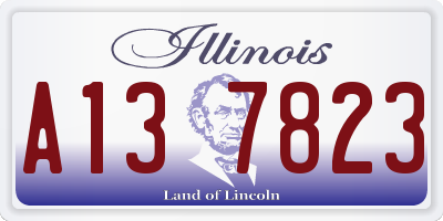 IL license plate A137823