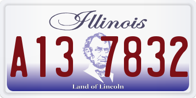 IL license plate A137832