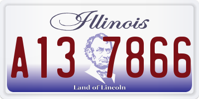 IL license plate A137866