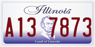 IL license plate A137873