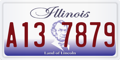 IL license plate A137879