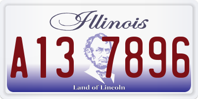 IL license plate A137896