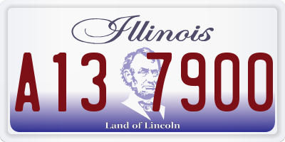 IL license plate A137900