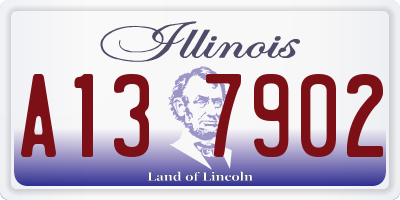 IL license plate A137902