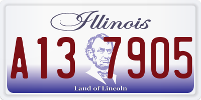 IL license plate A137905